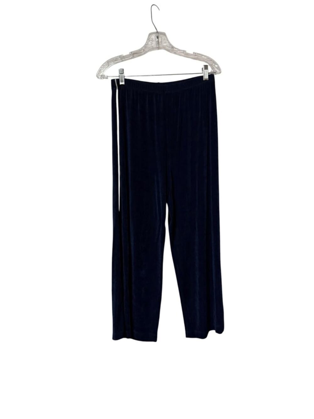 Softwear Wide-Leg Travel Lounge Pants - Navy white pin stripe Medium